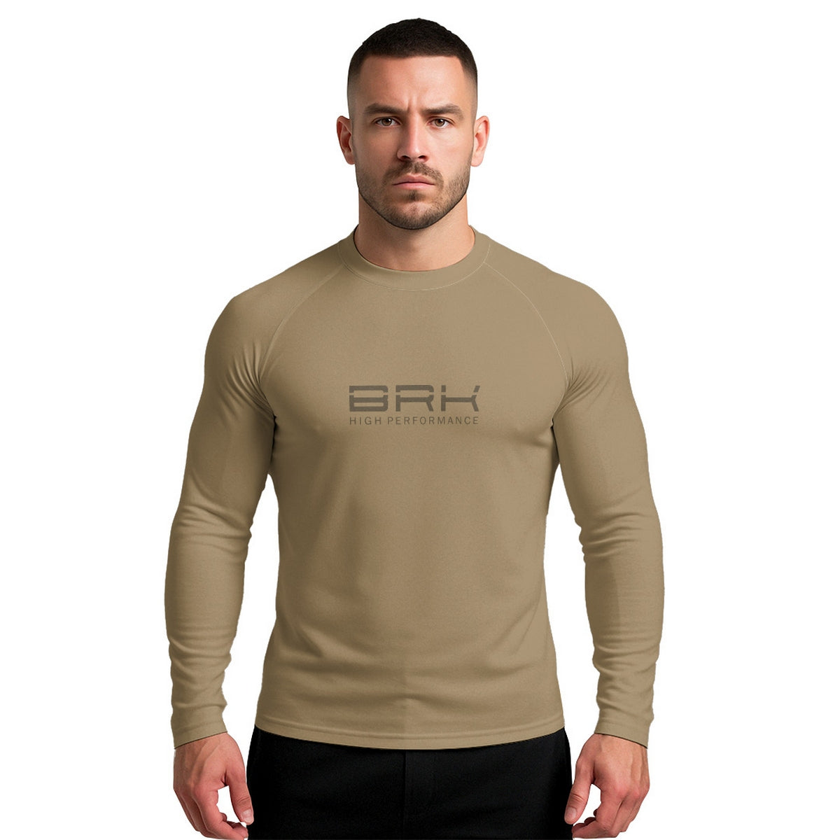 Camisa Raglan Brk Clean Militar Caqui com Proteção Solar UV50+ - Brk Agro