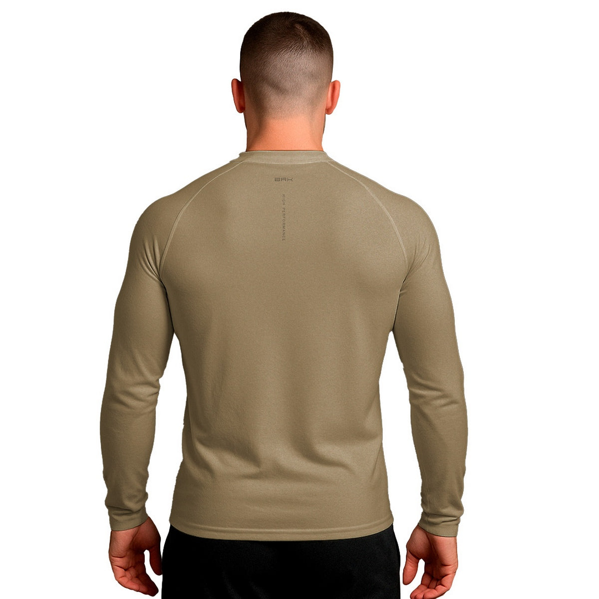 Camisa Raglan Brk Clean Militar Caqui com Proteção Solar UV50+ - Brk Agro