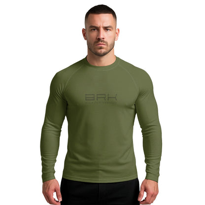 Camisa Raglan Brk Clean Verde Militar com Proteção Solar UV50+ - Brk Agro