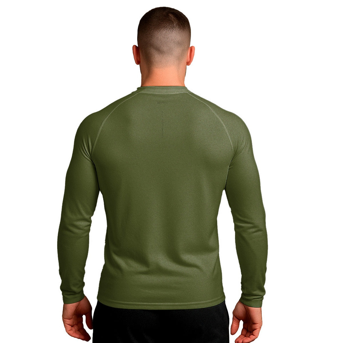 Camisa Raglan Brk Clean Verde Militar com Proteção Solar UV50+ - Brk Agro