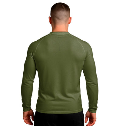 Camisa Raglan Brk Clean Verde Militar com Proteção Solar UV50+ - Brk Agro