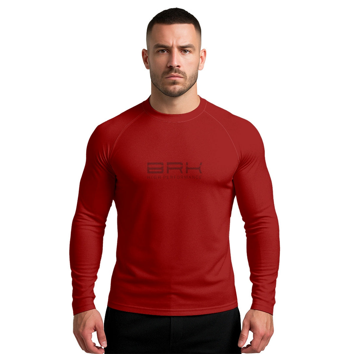 Camisa Raglan Brk Clean Vermelha com Proteção Solar UV50+ - Brk Agro