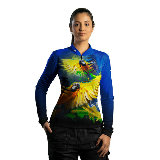 Camisa Agro Feminina Brk Arara com UV50+ - Brk Agro