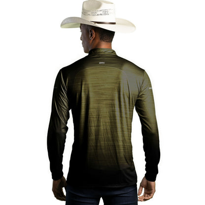 Camisa Agro Brk Mescla Areia Esverdeada com Proteção Solar UV50+