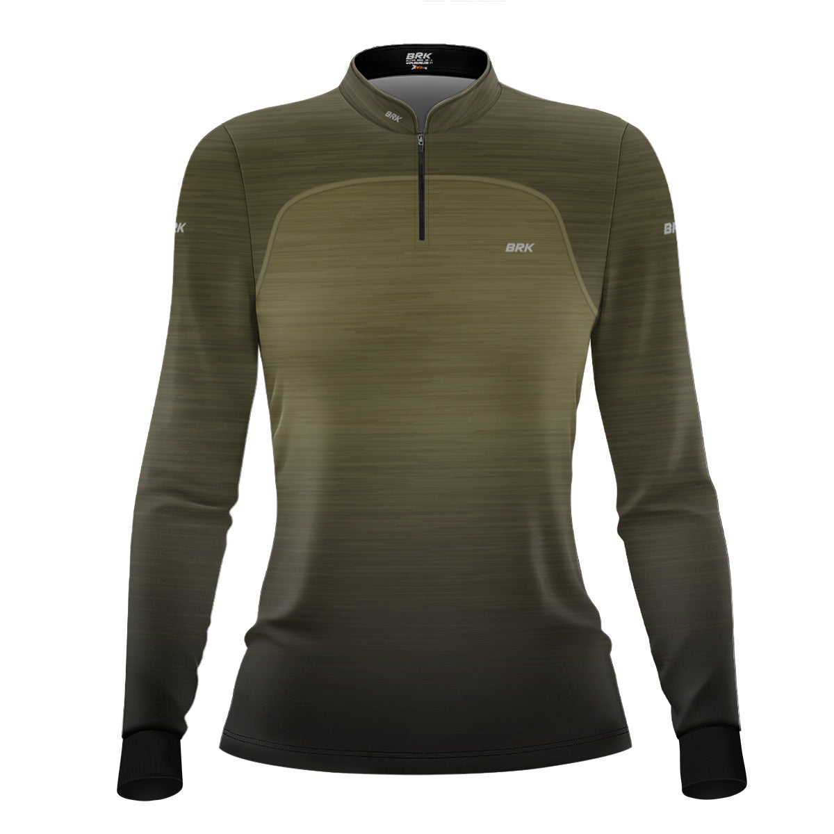 Camisa Agro Feminina Brk Mescla Areia Esverdeada com Proteção Solar UV50+ - Brk Agro