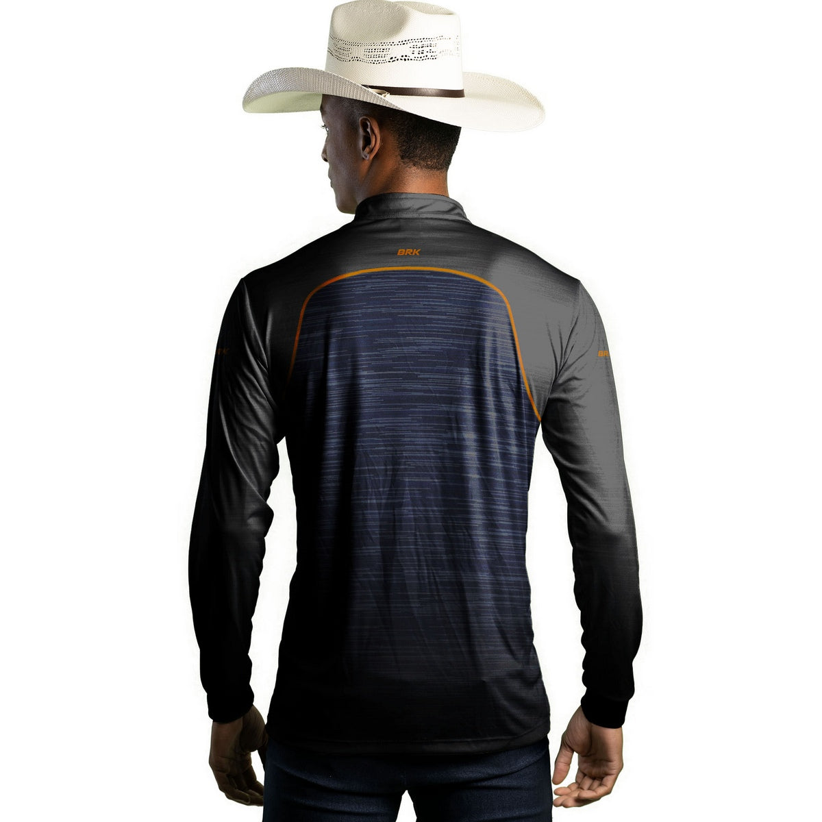 Camisa Agro Brk Mescla Azul Chumbo com Proteção Solar UV50+ - Brk Agro