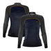 Camisa Agro Feminina Brk Mescla Azul Chumbo com Proteção Solar UV50+ - Brk Agro