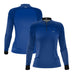 Camisa Agro Feminina Brk Mescla Azul Royal com Proteção Solar UV50+ - Brk Agro