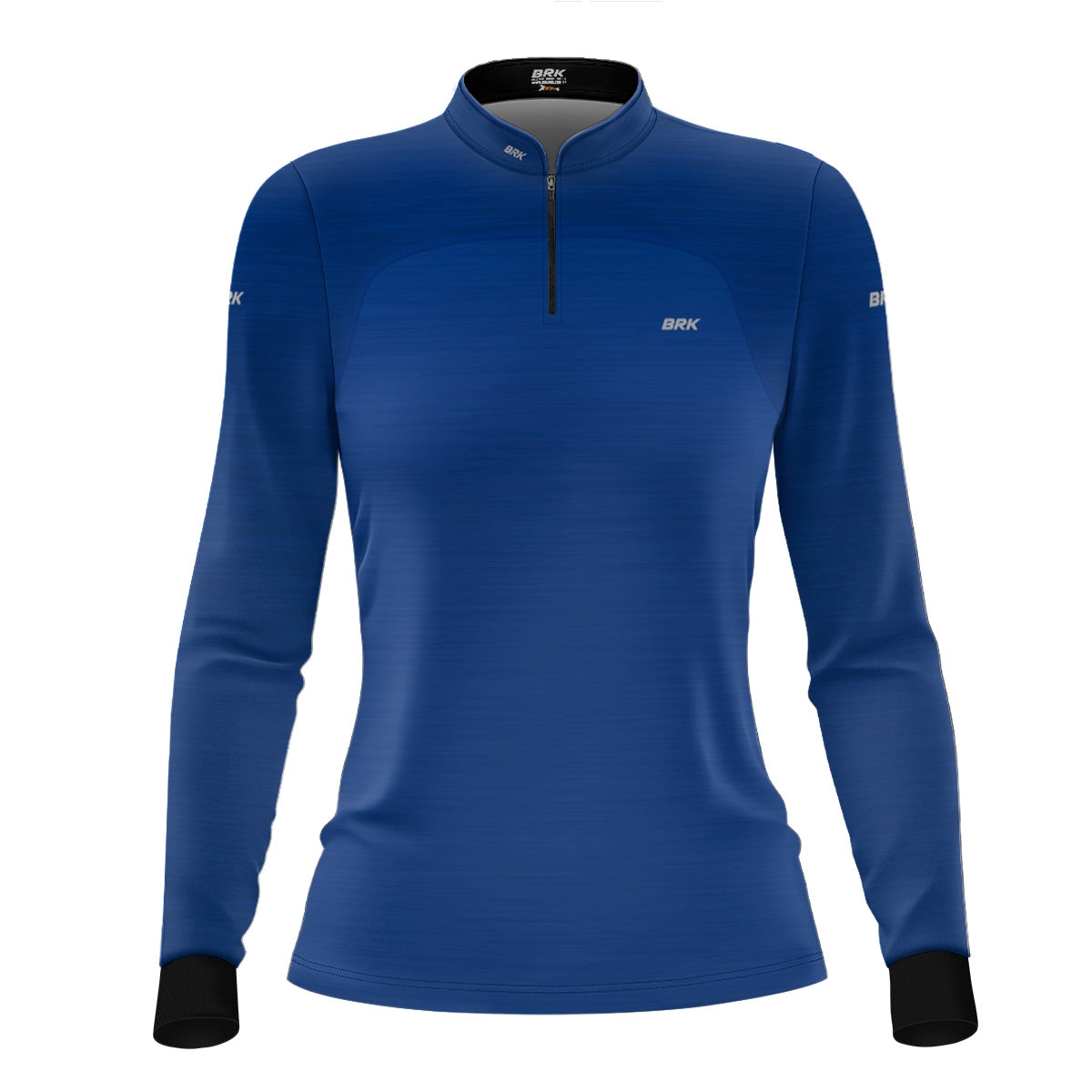 Camisa Agro Feminina Brk Mescla Azul Royal com Proteção Solar UV50+ - Brk Agro