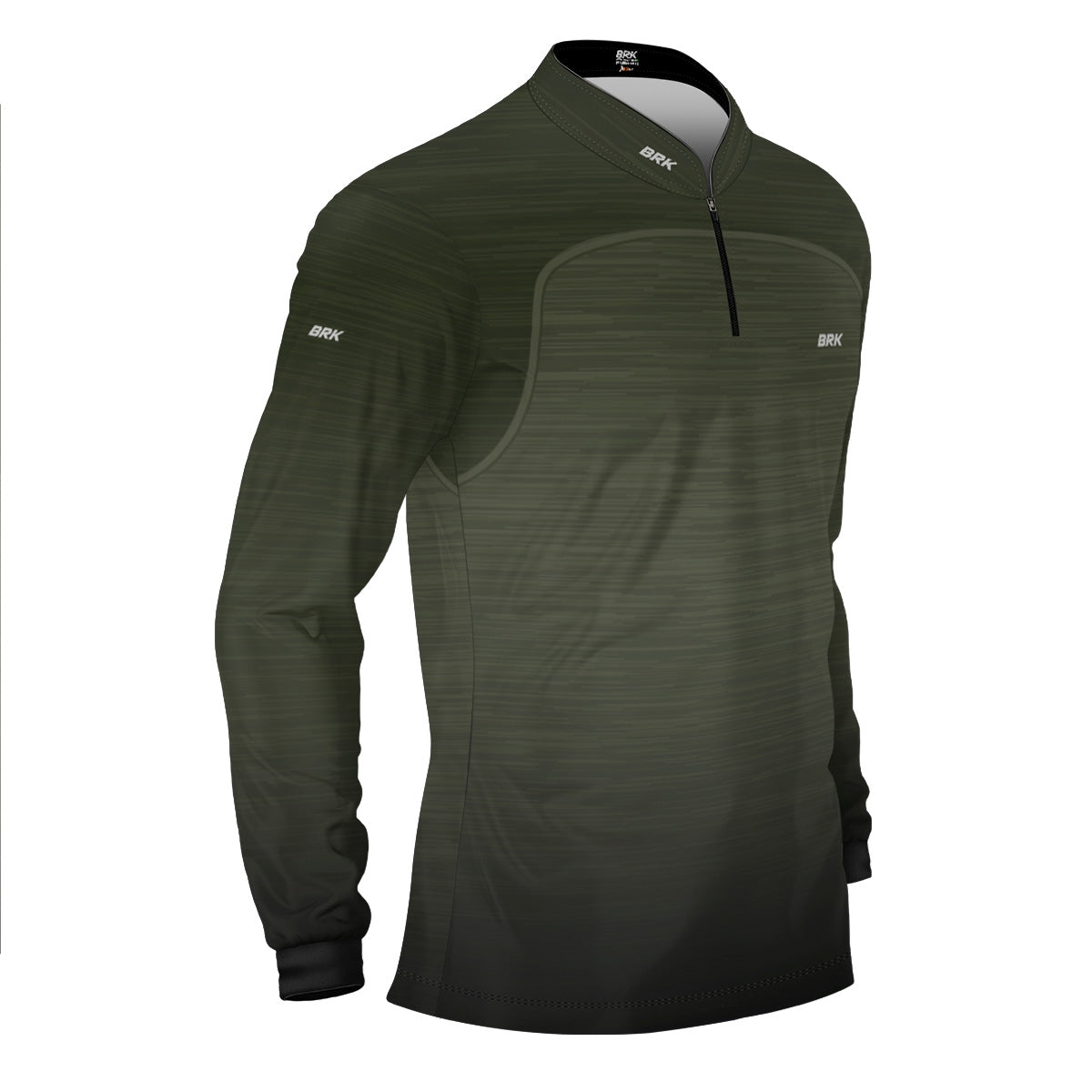 Camisa Brk Mescla Verde com Proteção Solar UV50 - Envio Imediato - Brk Agro