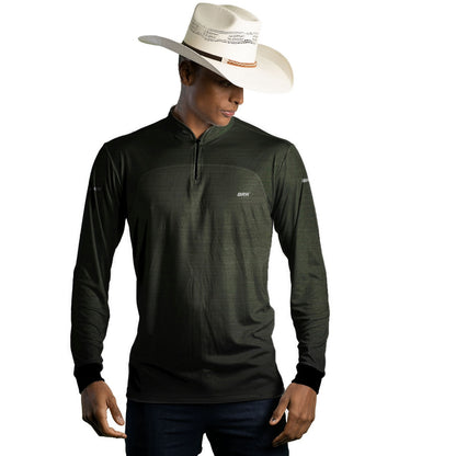 Camisa Agro Brk Mescla Verde com Proteção Solar UV50+