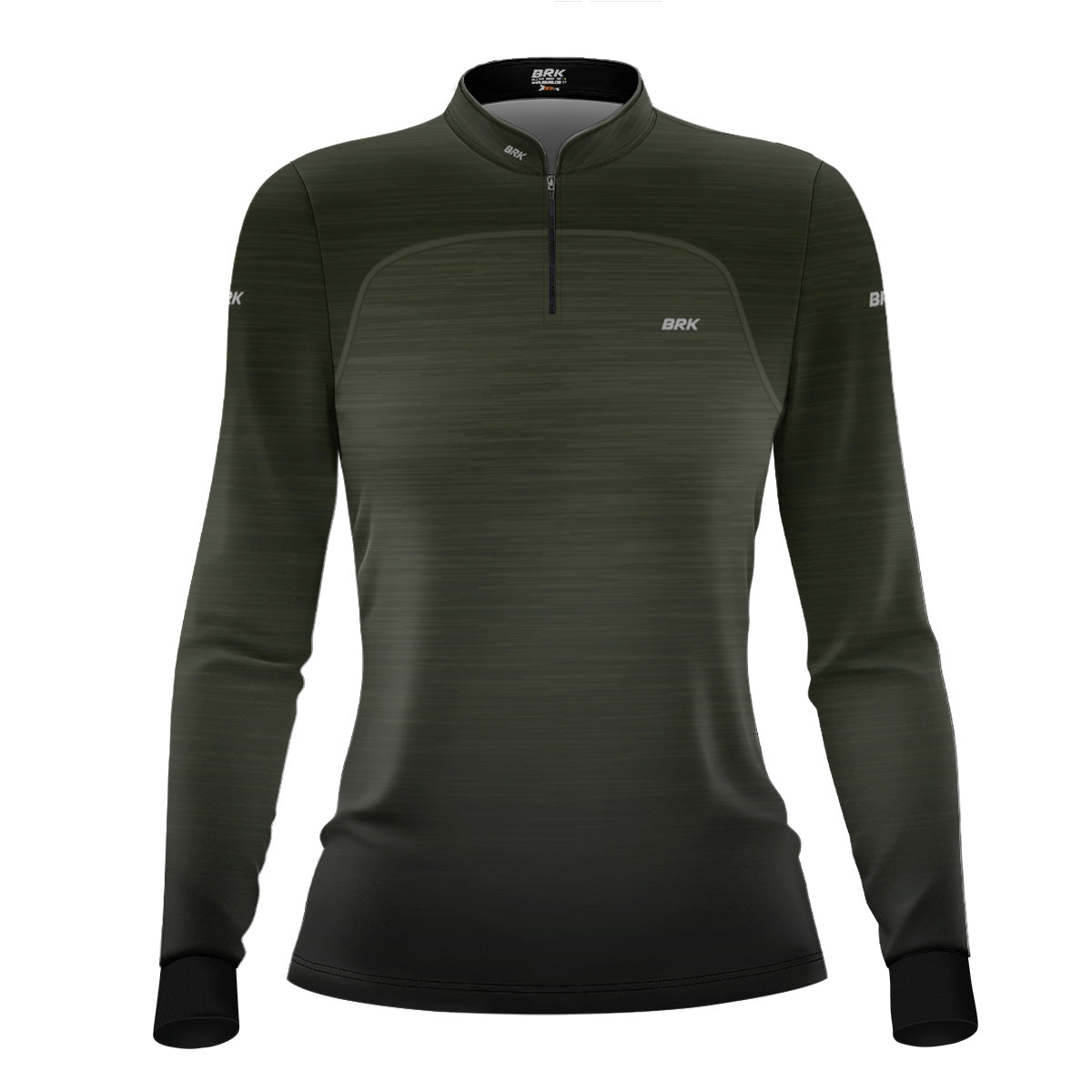 Camisa Agro Feminina Brk Mescla Verde com Proteção Solar UV50+ - Brk Agro