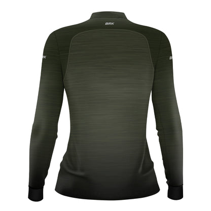 Camisa Agro Feminina Brk Mescla Verde com Proteção Solar UV50+ - Brk Agro