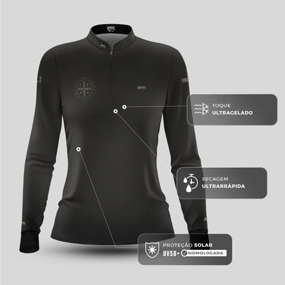Camisa Agro Feminina Brk Medalha de São Bento com Proteção UV50+ - Brk Agro