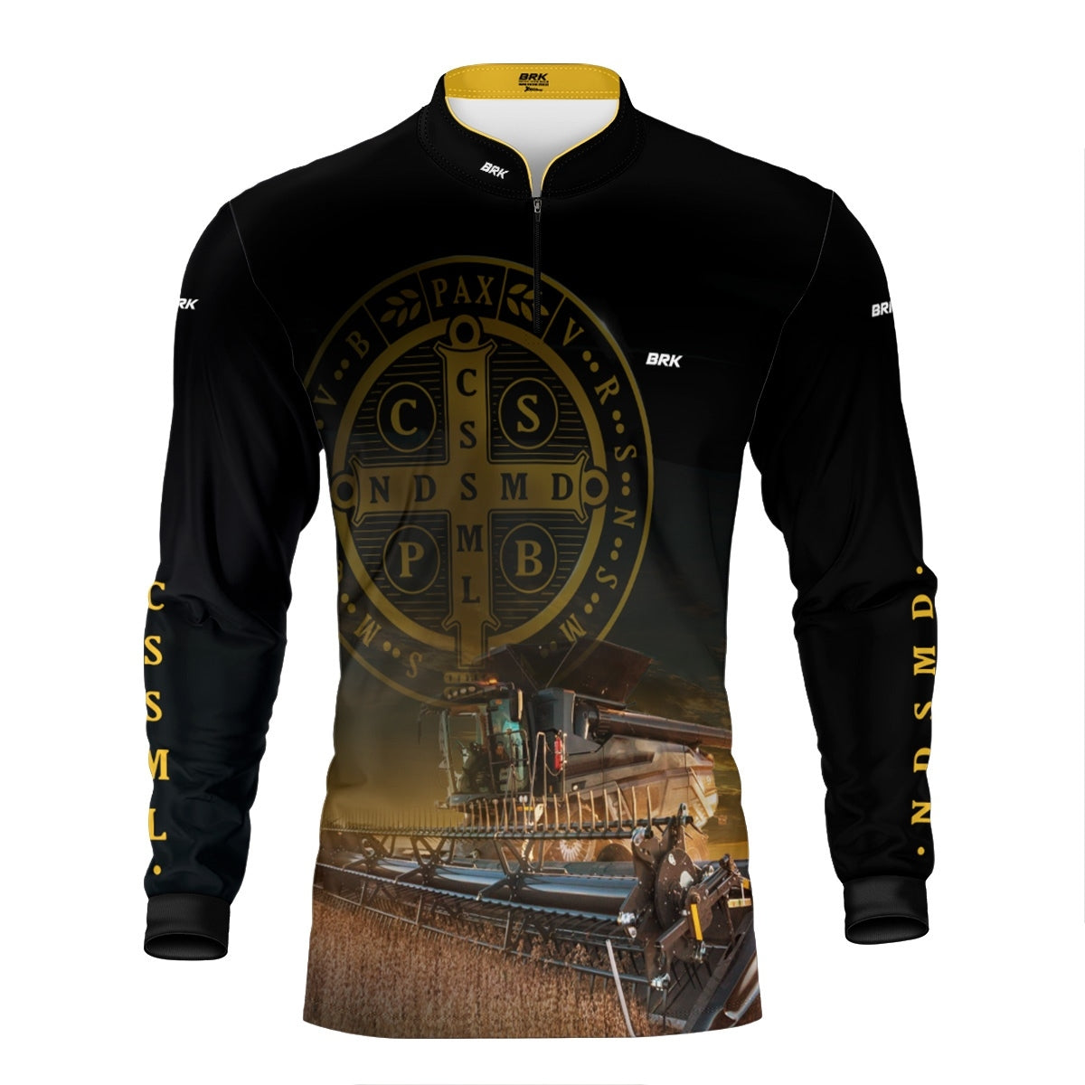 Camisa Agro Brk São Bento e Colheitadeira com Proteção UV50+ - Brk Agro