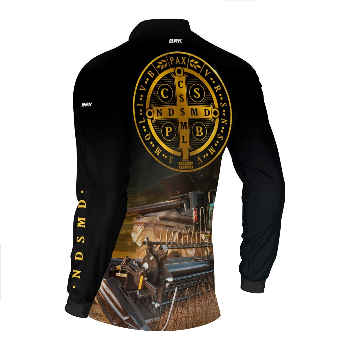 Camisa Agro Brk São Bento e Colheitadeira com Proteção UV50+ - Brk Agro