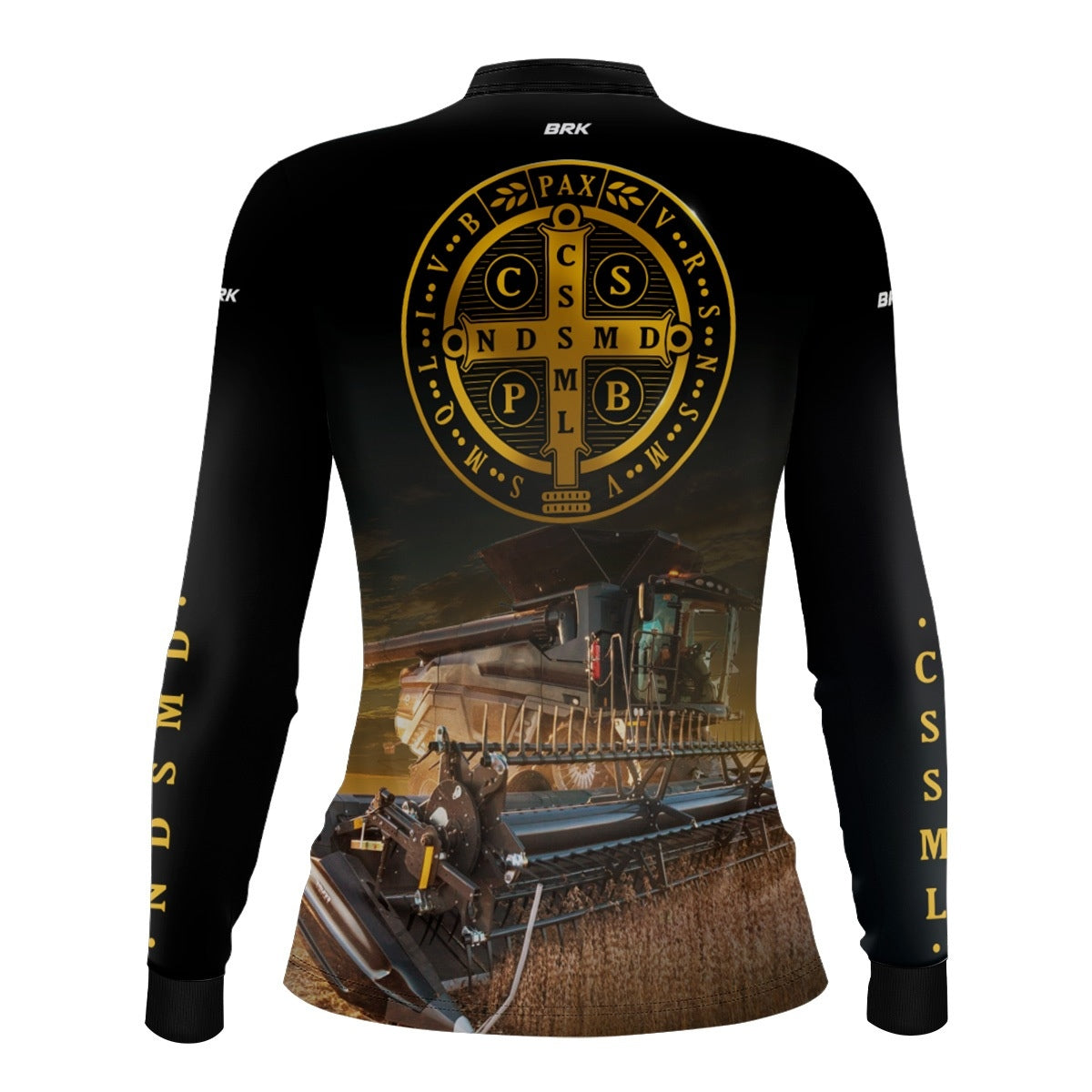 Camisa Agro Feminina Brk São Bento e Colheitadeira com Proteção UV50+ - Brk Agro