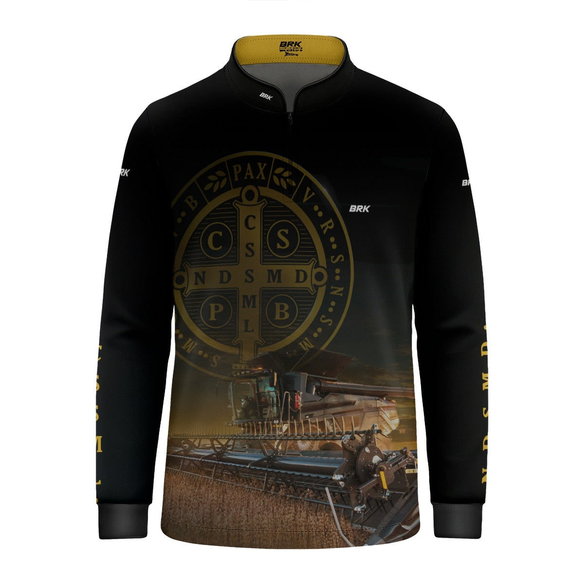 Camisa Agro Infantil Brk São Bento e Colheitadeira com Proteção UV50+ - Brk Agro