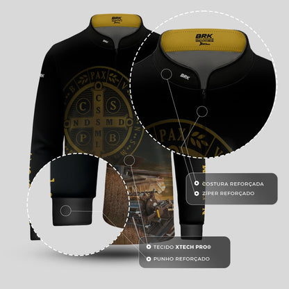 Camisa Agro Infantil Brk São Bento e Colheitadeira com Proteção UV50+ - Brk Agro