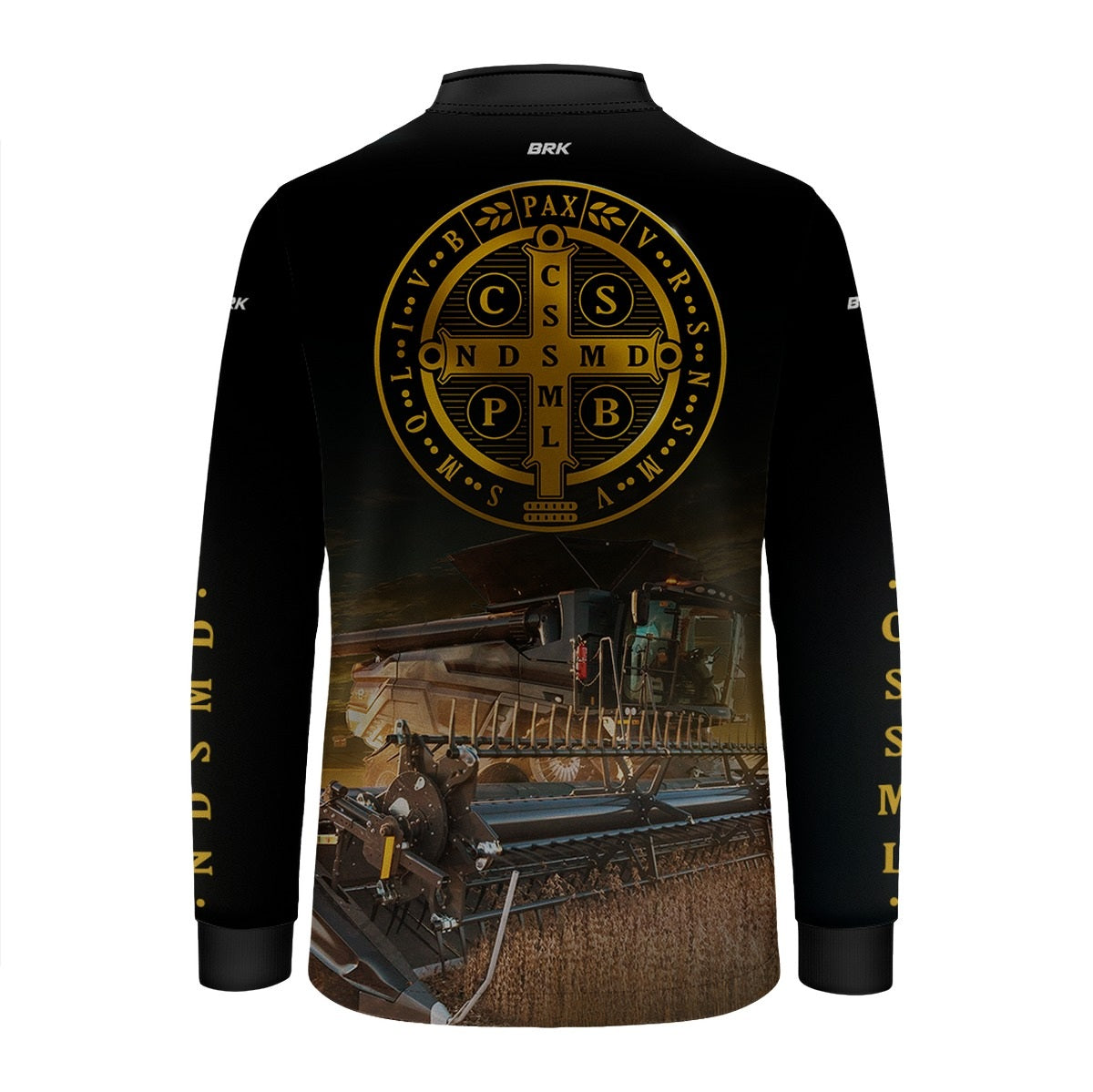 Camisa Agro Infantil Brk São Bento e Colheitadeira com Proteção UV50+ - Brk Agro