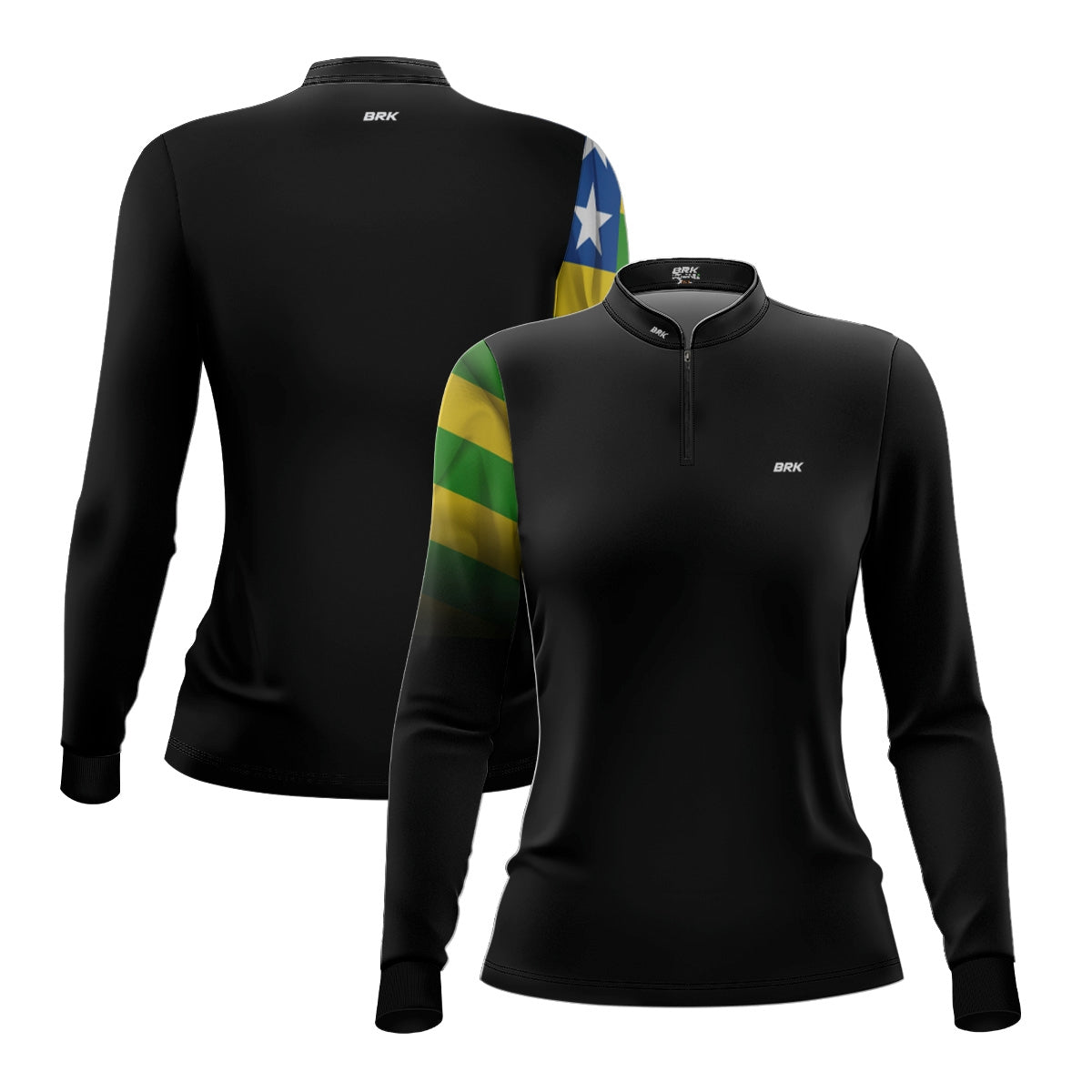 Camisa Agro Feminina Brk Bandeira de Goias com Proteção UV50+ - Brk Agro
