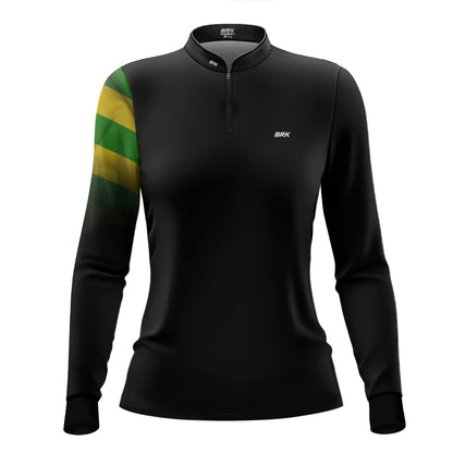 Camisa Agro Feminina Brk Bandeira de Goias com Proteção UV50+ - Brk Agro