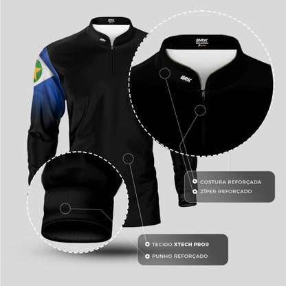 Camisa Agro Brk Bandeira do Mato Grosso com Proteção UV50+ - Brk Agro