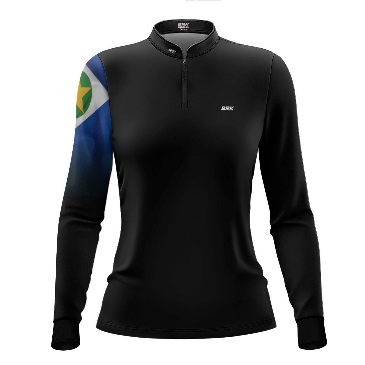 Camisa Agro Feminina Brk Bandeira do Mato Grosso com Proteção UV50+ - Brk Agro