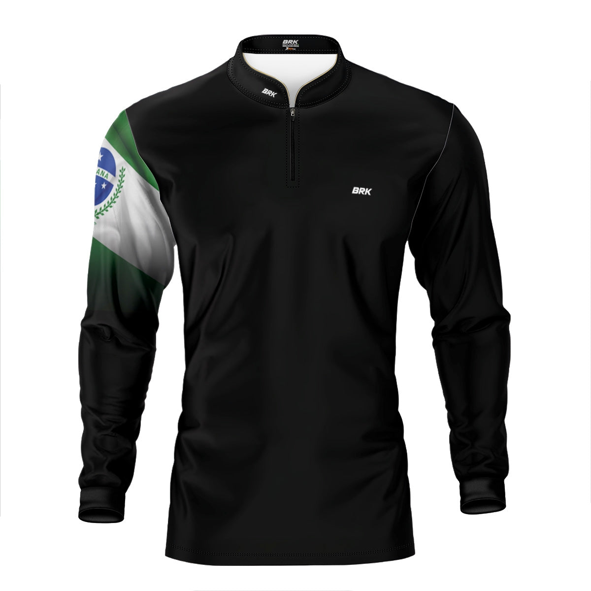 Kit 1 Boné Trucker Brk Mapa do Brasil + 1 Camisa Agro Brk Bandeira do Paraná com Proteção UV50+ - Brk Agro
