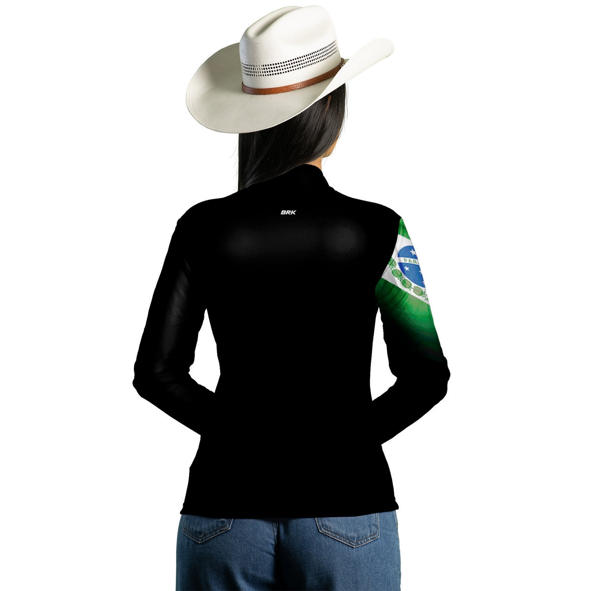 Camisa Agro Feminina Brk Bandeira do Paraná com Proteção UV50+ - Brk Agro