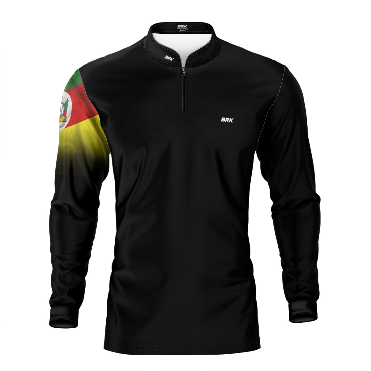Kit 1 Boné Trucker Brk Mapa do Brasil + 1 Camisa Agro Brk Bandeira do Rio Grande do Sul com Proteção UV50+ - Brk Agro