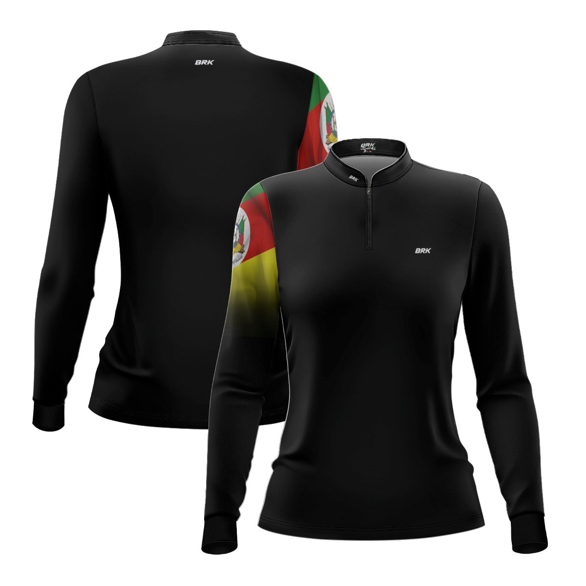Camisa Agro Feminina Brk Bandeira do Rio Grande do Sul com Proteção UV50+ - Brk Agro