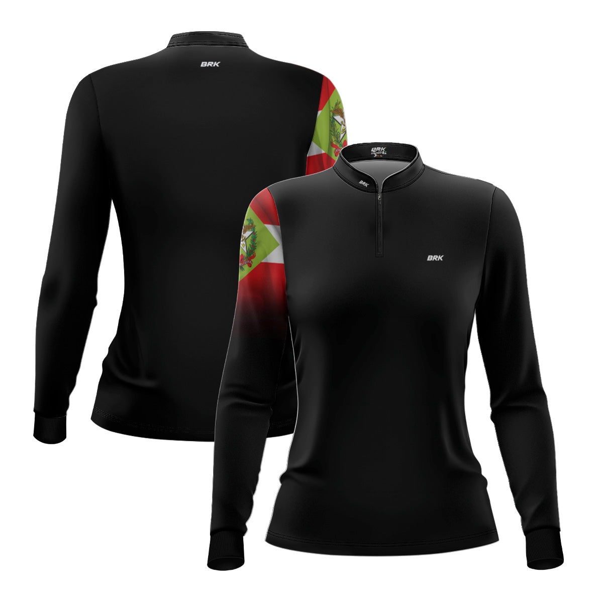 Camisa Agro Feminina Brk Bandeira de Santa Catarina com Proteção UV50+ - Brk Agro