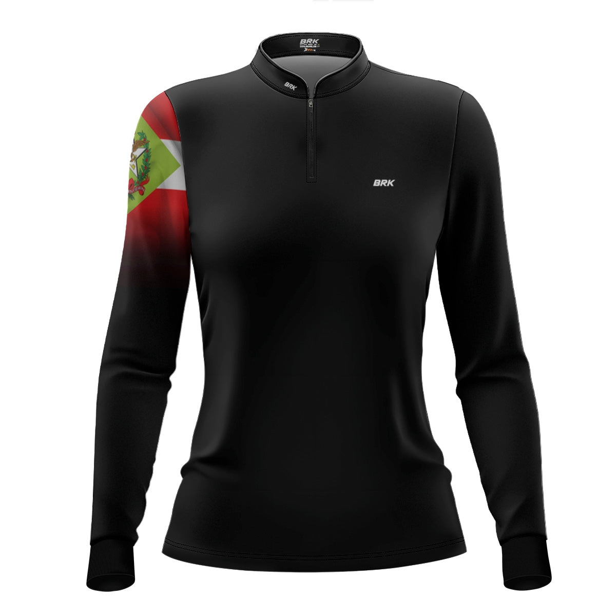 Camisa Agro Feminina Brk Bandeira de Santa Catarina com Proteção UV50+ - Brk Agro