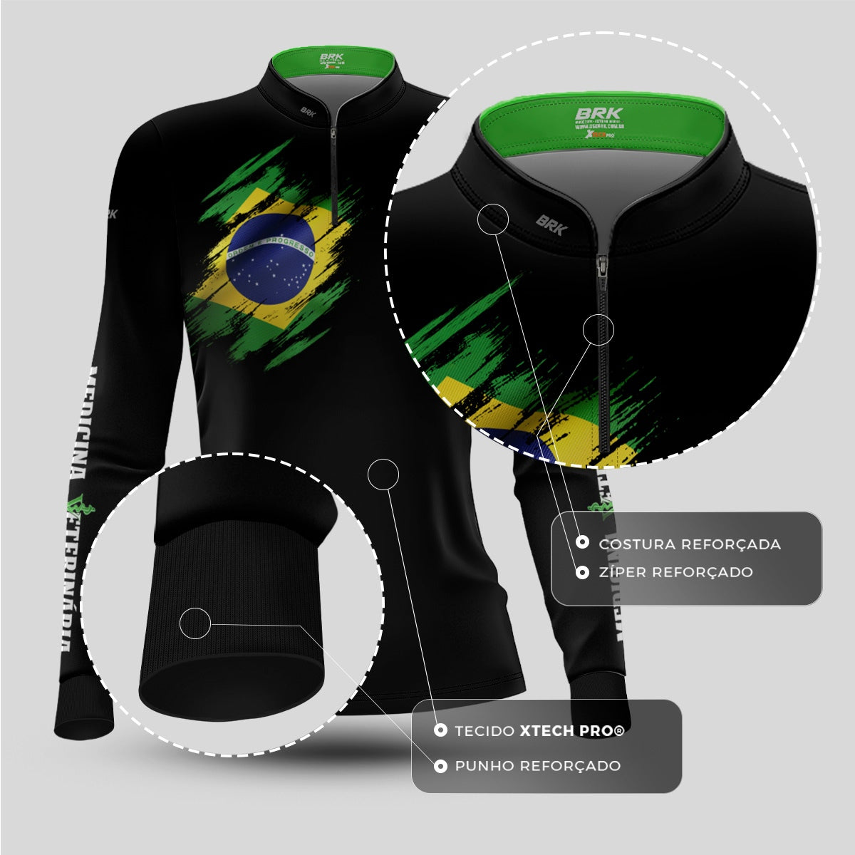 Camisa Agro Feminina Brk Medicina Veterinaria com Proteção UV50+ - Brk Agro