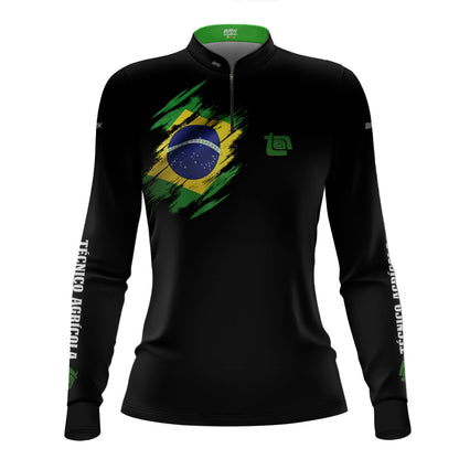 Camisa Agro Feminina Brk Tecnico Agrícola com Proteção UV50+ - Brk Agro