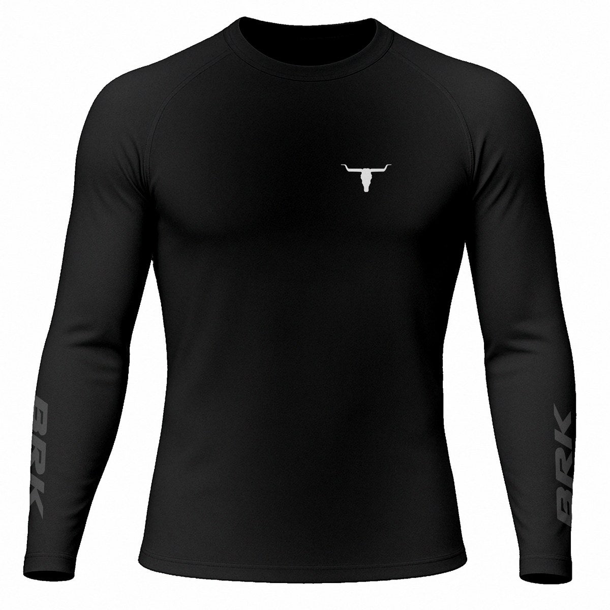 Camisa Raglan Brk Long Horn Black com Proteção UV50+ - Brk Agro