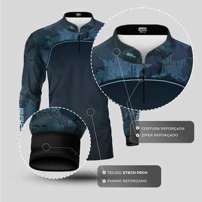 Camisa Agro Brk Camo Mapa Mundi com Proteção UV50+ - Brk Agro