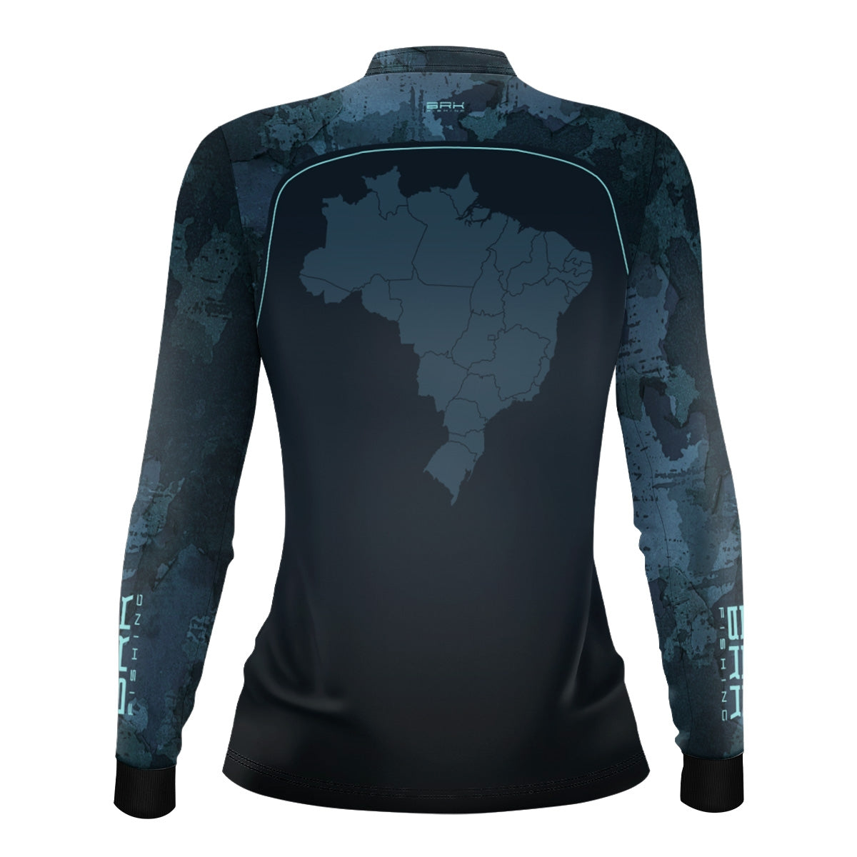 Camisa Agro Feminina Brk Camo Mapa Mundi com Proteção UV50+ - Brk Agro