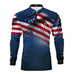 Camisa de Pesca Brk Bandeira dos Estados Unidos com Proteção UV50+ - Brk Agro