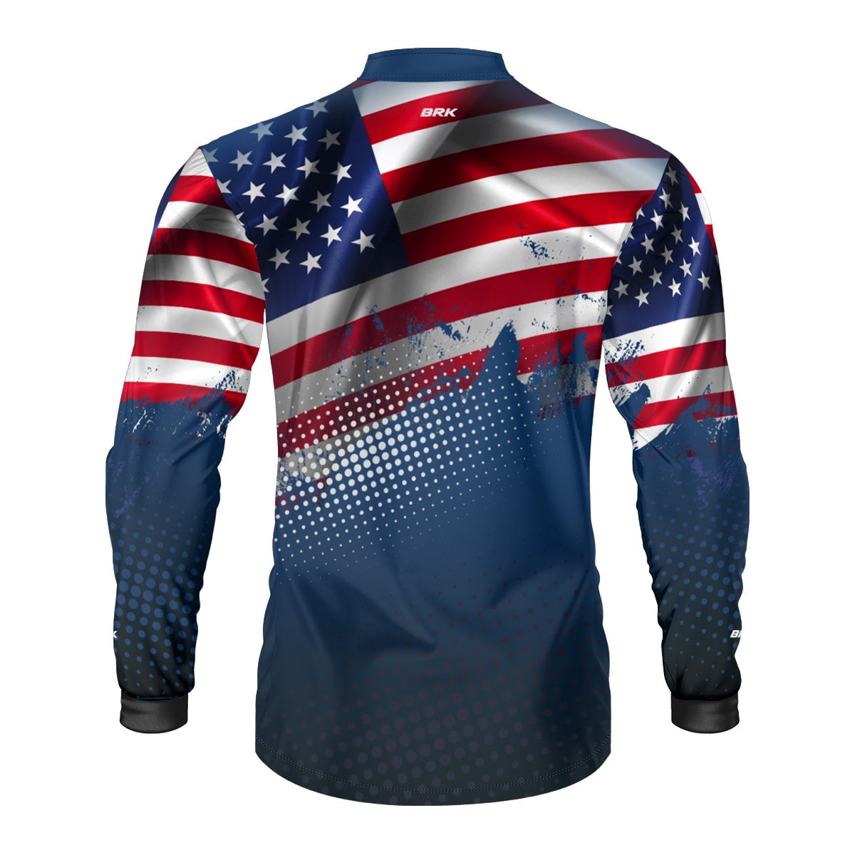 Camisa de Pesca Brk Bandeira dos Estados Unidos com Proteção UV50+ - Brk Agro