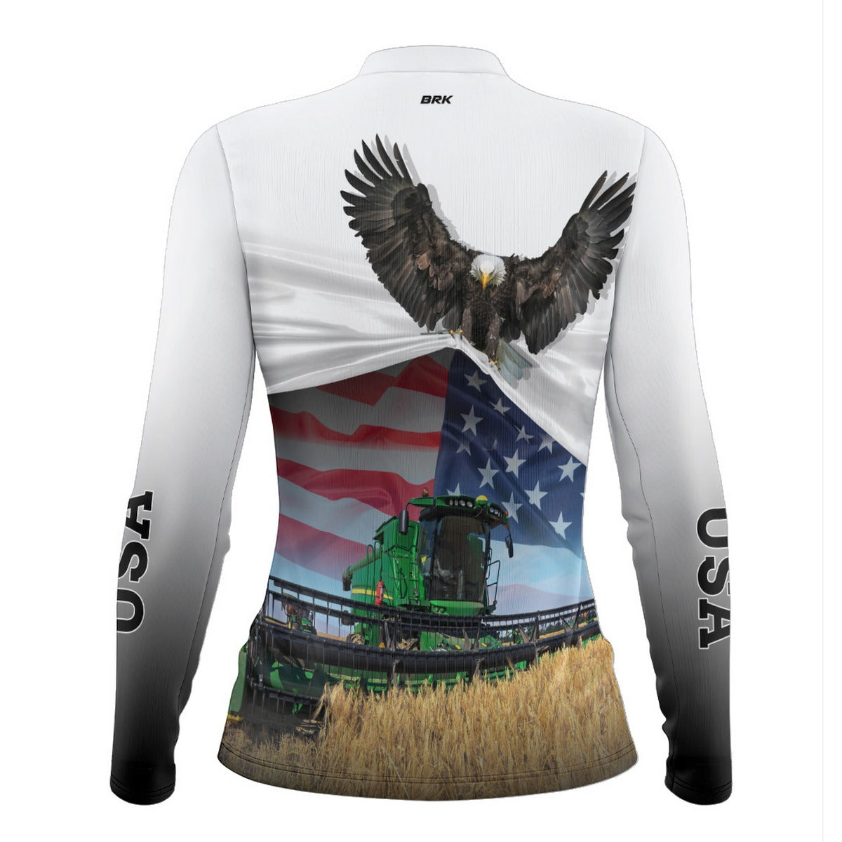 Camisa Agro Feminina Brk Eagle Estados Unidos Soja com UV50+ - Brk Agro