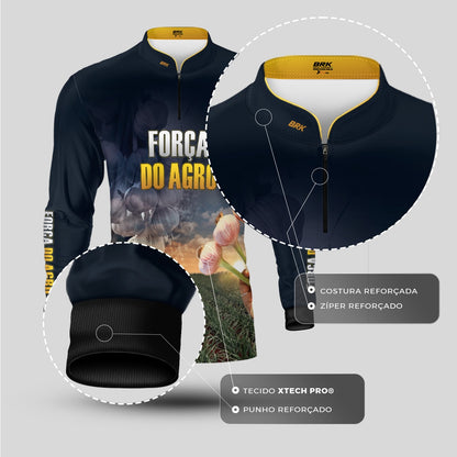 Camisa Agro Brk Produtor de Alho com Proteção Solar UV50+ - Brk Agro