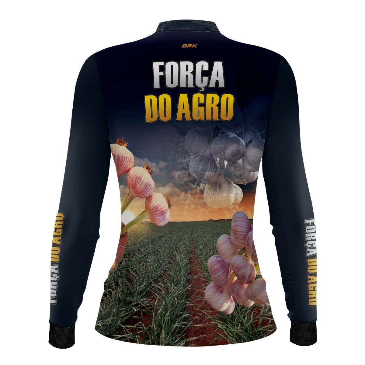 Camisa Agro Feminina Brk Produtor de Alho com Proteção Solar UV50+ - Brk Agro