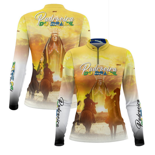 Camisa Agro Feminina Brk Padroeira do Brasil com Proteção UV50+ - Brk Agro