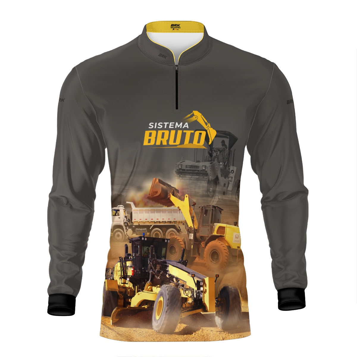 Camisa Máquina Pesada Brk Sistema Bruto Motoniveladora com UV50+ - Brk Agro