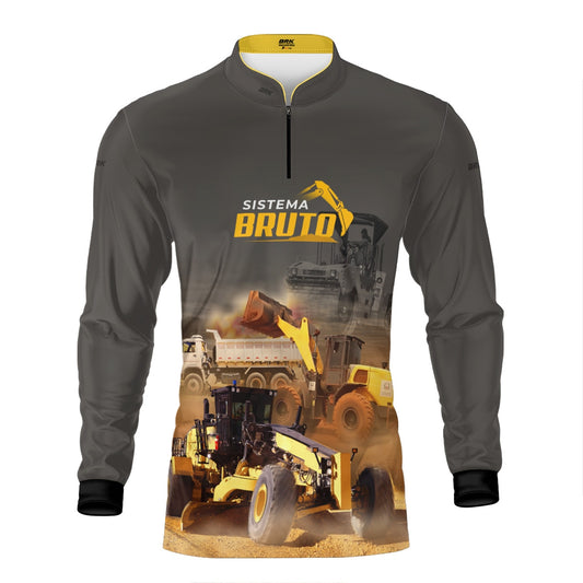 Camisa Máquina Pesada Brk Sistema Bruto Motoniveladora com UV50+