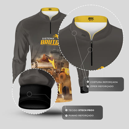 Camisa Máquina Pesada Brk Sistema Bruto Motoniveladora com UV50+ - Brk Agro