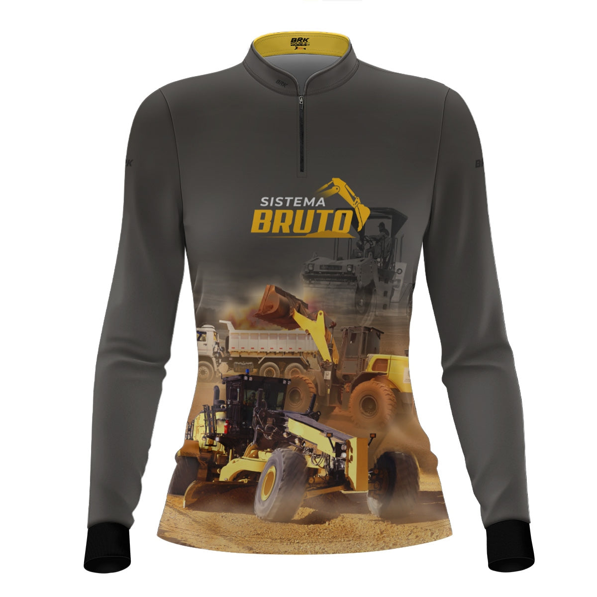 Camisa Máquina Pesada Feminina Brk Motoniveladora com UV50+ - Brk Agro