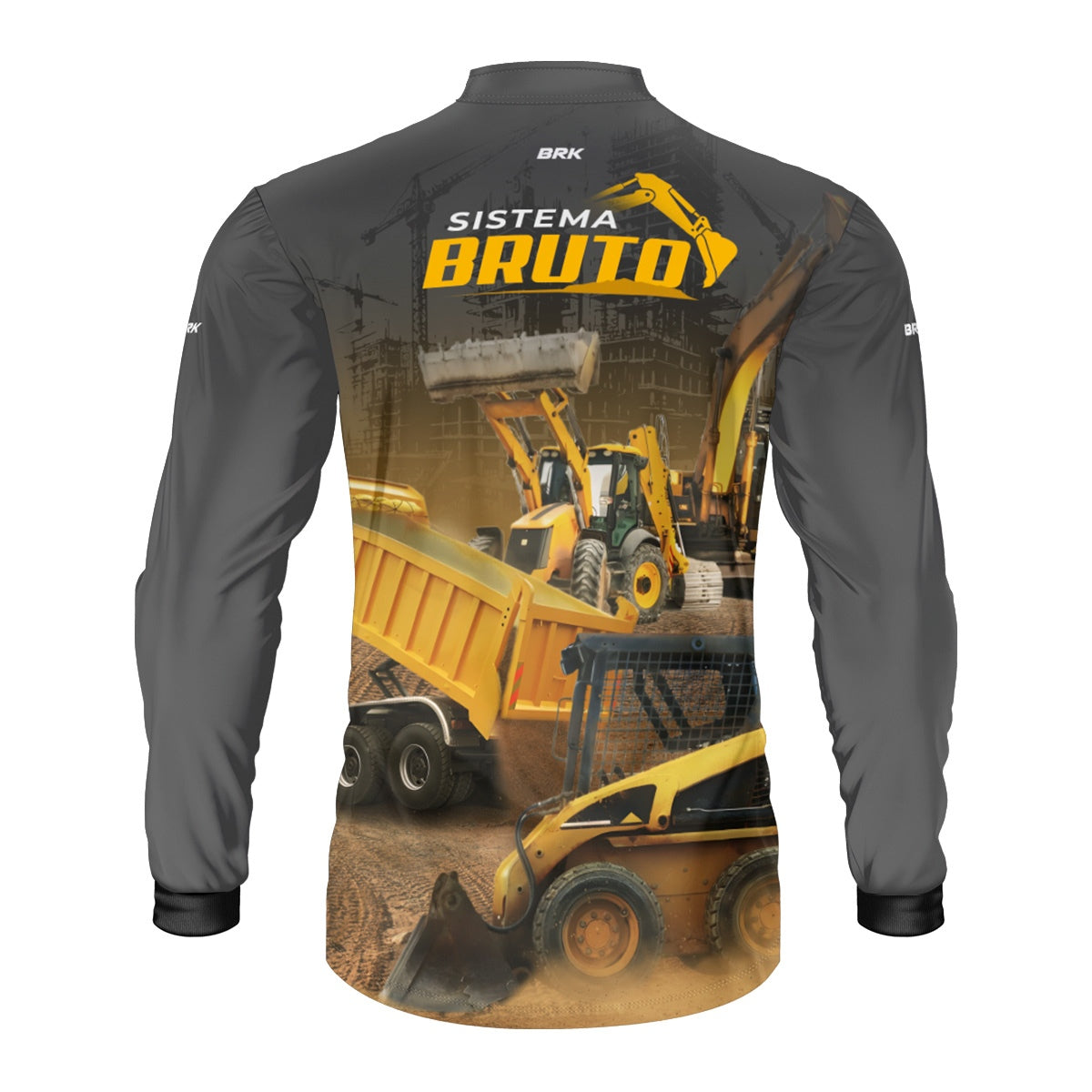 Camisa Máquina Pesada Brk Sistema Bruto Minicarregadeira com UV50+ - Brk Agro